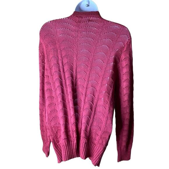Vintage Pierre Cardin Cardigan Knit Sweater Women's Size 38/US 6 Knitted Stretch - Picture 2 of 7